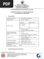 Montealegre-Training Proposal For Demonstration Teaching