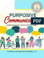 Purposive Communication - Module 3 - WM