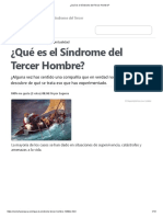 ¿Qué Es El Síndrome Del Tercer Hombre¿