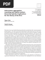 Download Information Aggregation Matching and Radical Market-Hierarchy Hybrids Implications for the Theory of the Firm by Teppo Felin SN52115050 doc pdf