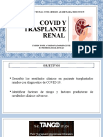 Resultados clínicos COVID trasplante renal