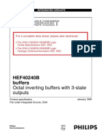 Data Sheet: HEF40240B Buffers