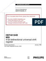 Integrated Circuits: 4-bit bidirectional universal shift register data sheet