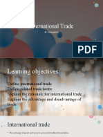 International Trade: Key Terms and Benefits