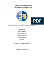 Cuestionario de PsicologÃ - A y DinÃ¡micas de Grupo