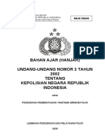 Undang-Undang Nomor 2 Tahun 2002 Tentang Kepolisian Negara Republik Indones