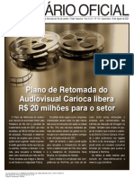 Plano de Retomada do Audiovisual Carioca libera R$ 20 milhões