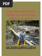 Cien Pensamientos Desde La Mitad Del Mundo-ecuador