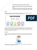 Analisis de Peligros y Puntos Criticos de Control Haccp y Control de Calidad