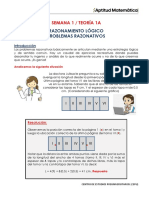 Teoría - Semana 1A - Razonamiento Lógico Problemas Razonativos - Aptitud Mate