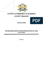 Mombasa County PBB Estimates - 2019 - 2020