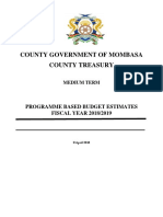 Mombasa County PBB Estimates - 2018 - 2019