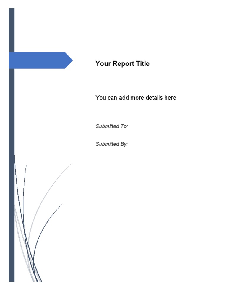 Your Report Title: You Can Add More Details Here | PDF