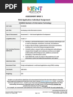 Assessment Brief 1 Web Application Individual Assignment: COURSE: Bachelor of Information Technology