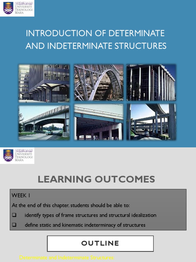 Introduction of Determinate and Indeterminate Structures | PDF | Truss ...