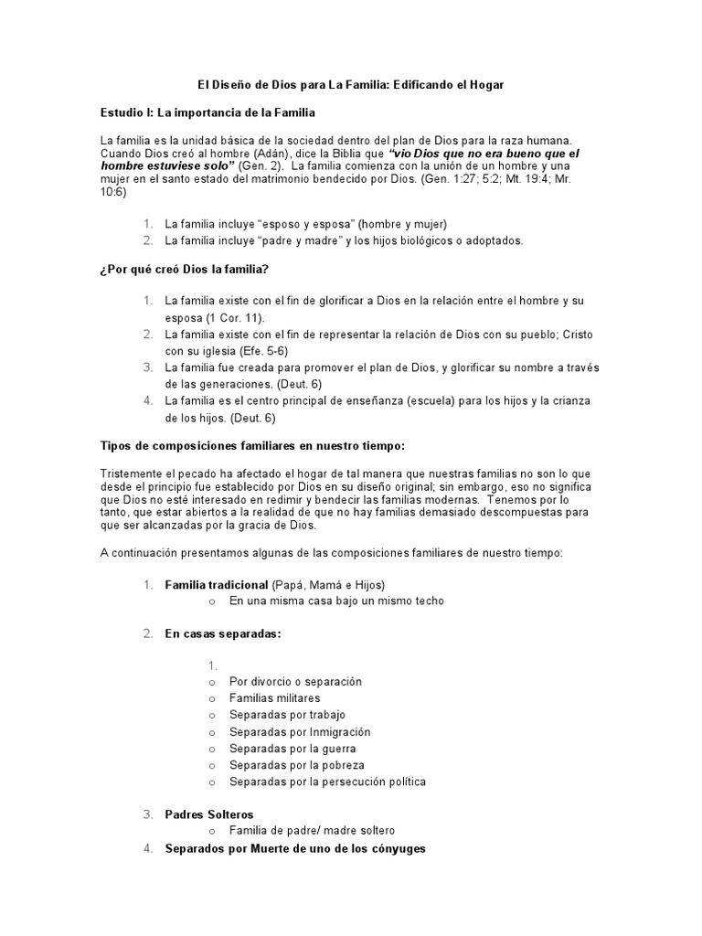 El Diseño De Dios Para La Familia Descargar Gratis Pdf Matrimonio