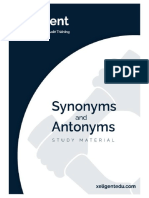 Synonyms&Antonyms StudyMaterial