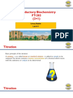 Introductory Biochemistry FT-203 (2+1) : Urooj Bakht Lab # 3