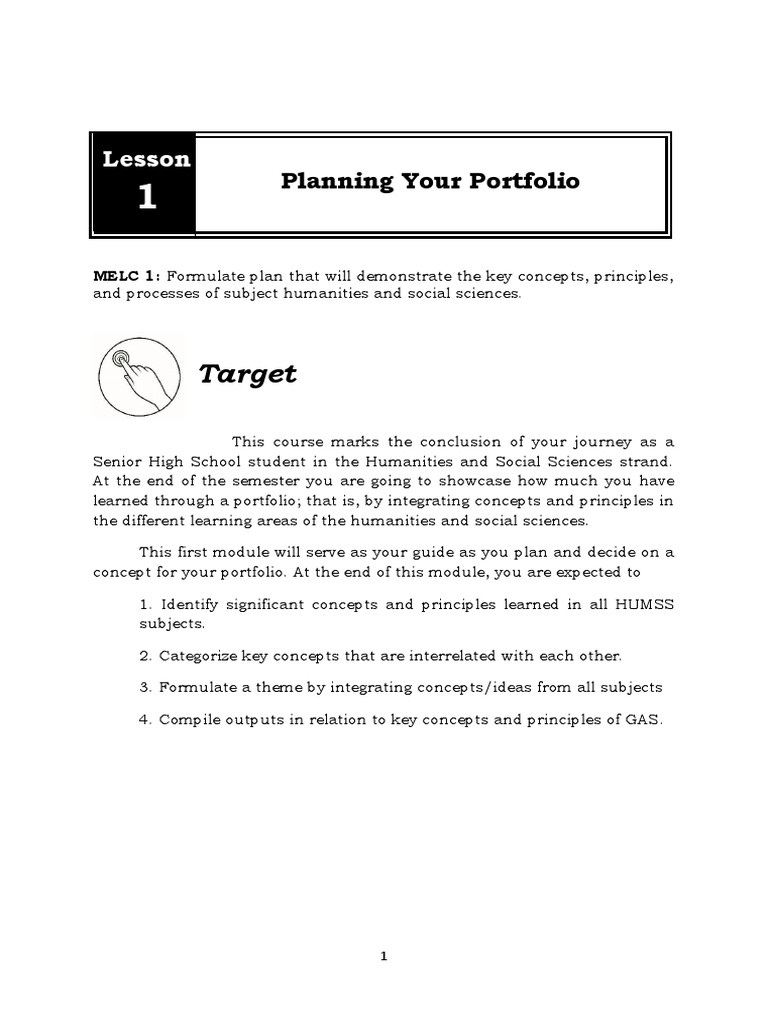 Portfolio Planning for HUMSS Students | PDF | Idea | Economics