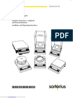 Balanzas Analiticas Familia Sartorius Modelo BP310s - Manual