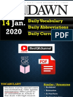Daily Vocabulary Daily Abbreviations Daily Current Affairs