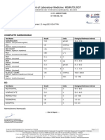 Department of Laboratory Medicine: HEMATOLOGY: Complete Haemogram