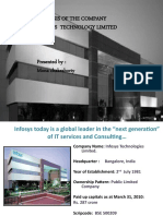 Analysis of The Company Infosys Technology Limited: Mona Chakraborty
