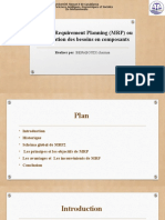 Material Requirement Planning (MRP) ou Planification des besoins en composants