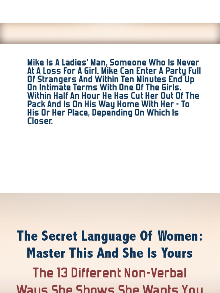 The Secret Language of Women Master This and Compress PDF Body