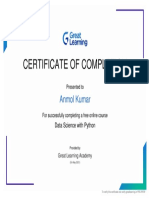 To Verify This Certificate Visit Verify - greatlearning.in/YKFJFKRF