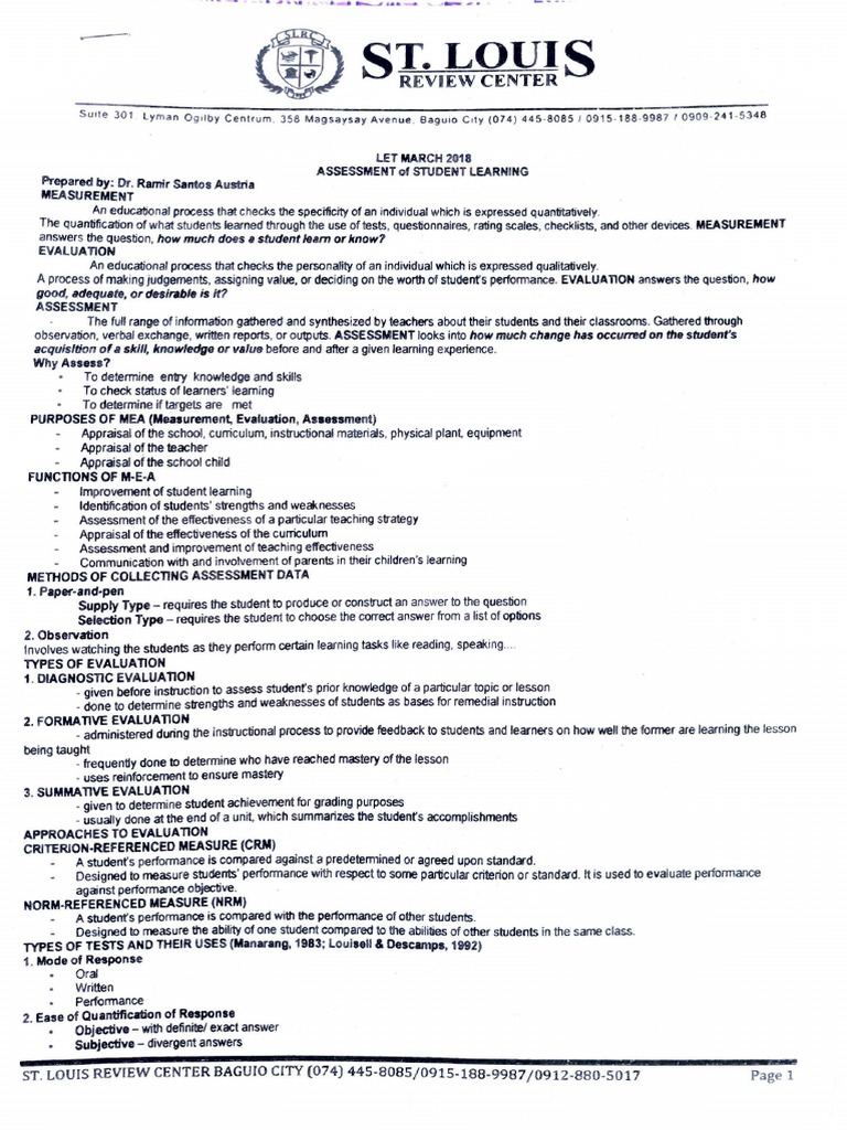 Understanding Assessment in Education | PDF | Educational Assessment ...