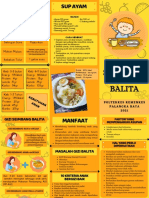 Leaflet - Gizi Seimbang Balita