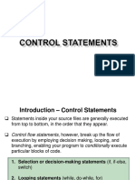 C++ Control Statments