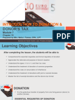 M7 - Introduction To Donation and Donor's Tax Prof's