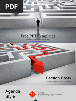 Huge Business Maze PowerPoint Templates