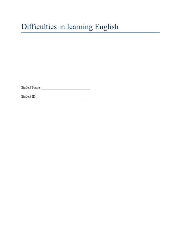 Challenges of Learning English in Oman | PDF | English Language | Teachers