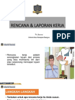 Rencana Laporan Kerja