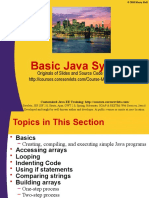 Basic Java Syntax: Originals of Slides and Source Code For Examples