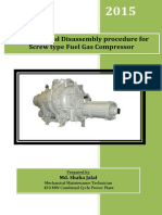 Assembly and Disassembly of Screw Type Compressor
