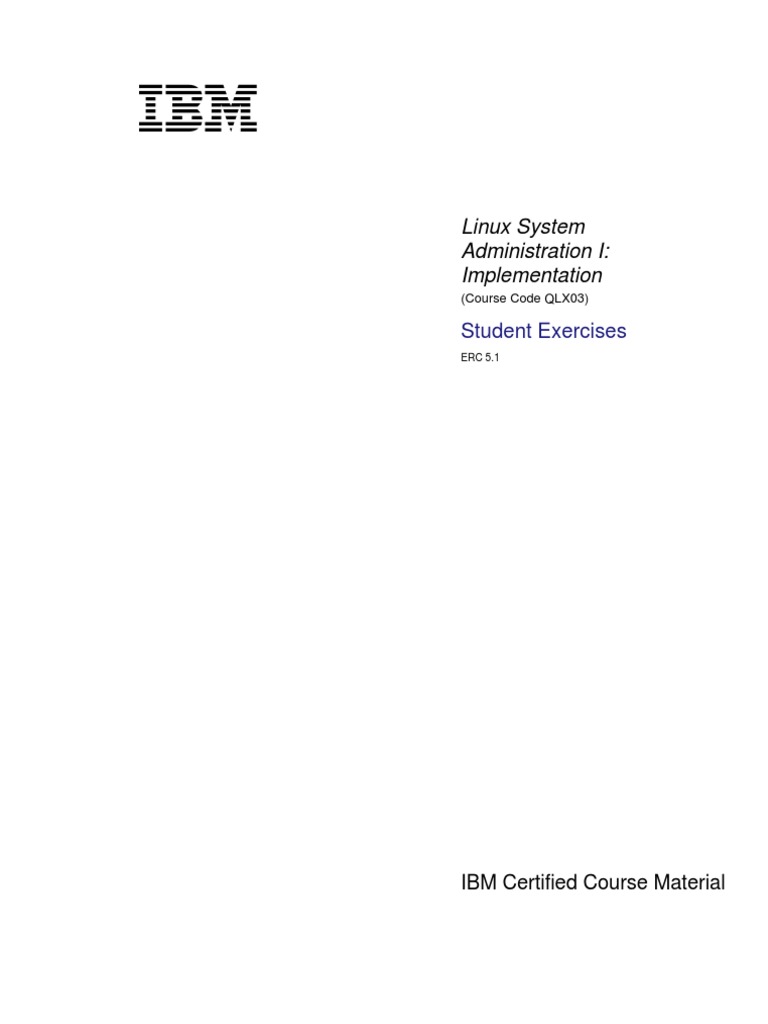 Ejercicios II | PDF | Ibm System I | Linux