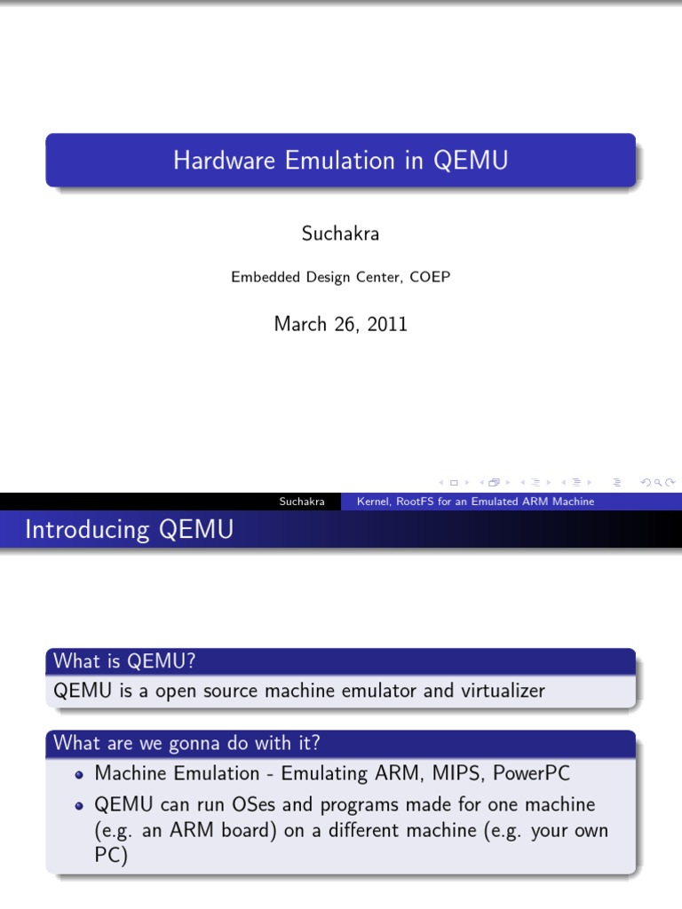 Hardware Emulation in QEMU - v2 | PDF | Arm Architecture | Emulator