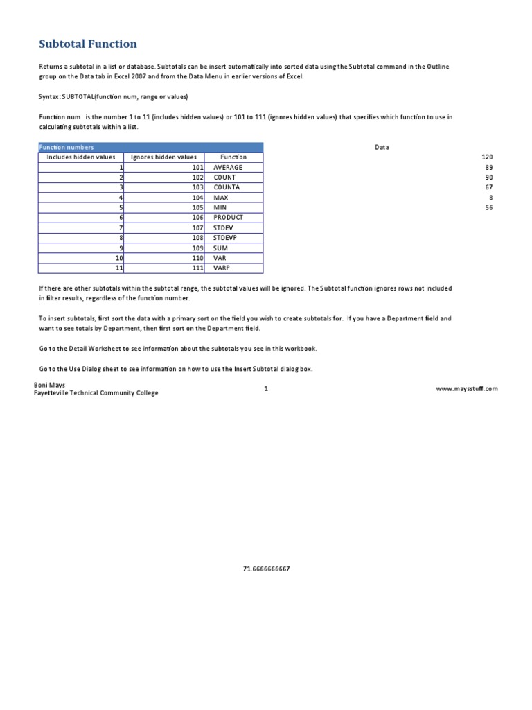 Excel notes pdf microsoft excel computing