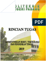Rincian Tugas Politeknik Negeri Padang Tahun 2019