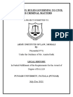 Manusmriti: Rules Governing To Civil and Criminal Matters: Army Institute of Law, Mohali by