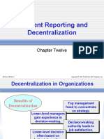 Segment Reporting and Decentralization: Chapter Twelve