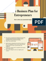 Simple Business Plan For Entrepreneurs: Here Is Where Your Presentation Begins