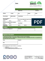 Personal Information: Employment Application Form