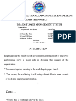 Department of Electrical and Computer Engineering Semester Project