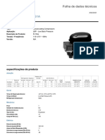 Folha de dados técnicos compressor refrigeração R-134a 115-127V 60Hz 350Btu/h