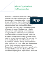 Starbucks Coffee's Organizational Structure & Its Characteristics